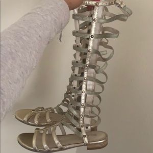 Gold Gladiator Sandals